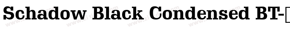 Schadow Black Condensed BT字体转换